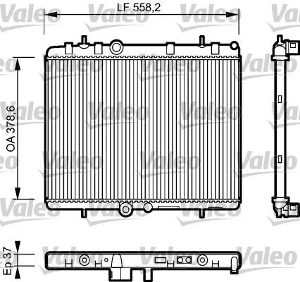 Radiateur, refroidissement du moteur VALEO 734463