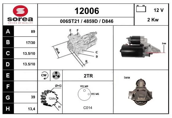 Démarreur EAI 12006