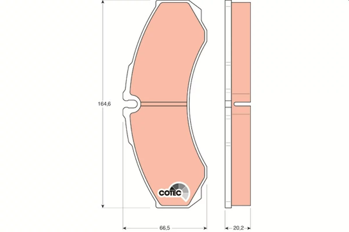 Kit de plaquettes de frein TRW GDB1345