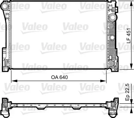 Radiateur, refroidissement du moteur VALEO 735285
