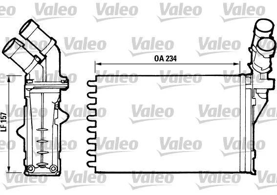 Radiateur chauffage VALEO 812006