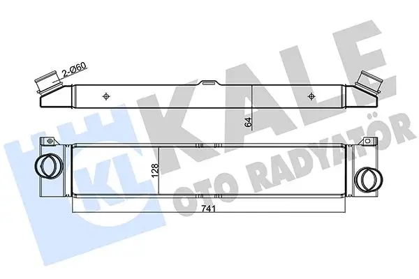 Intercooler, échangeur KALE OTO RADYATÖR 343210