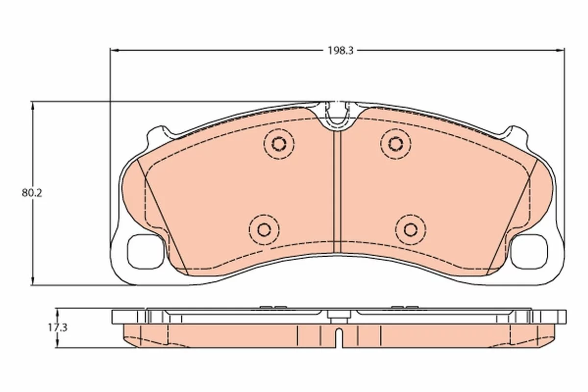 Kit de plaquettes de frein TRW GDB2089