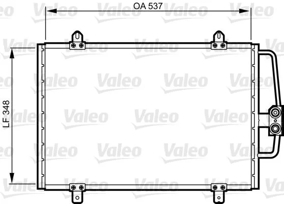 Radiateur climatisation VALEO 816912