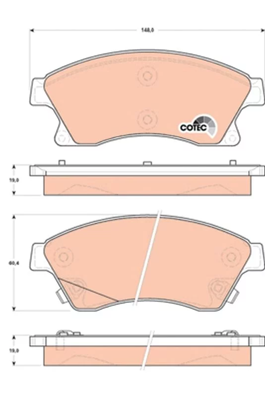Kit de plaquettes de frein TRW GDB1843