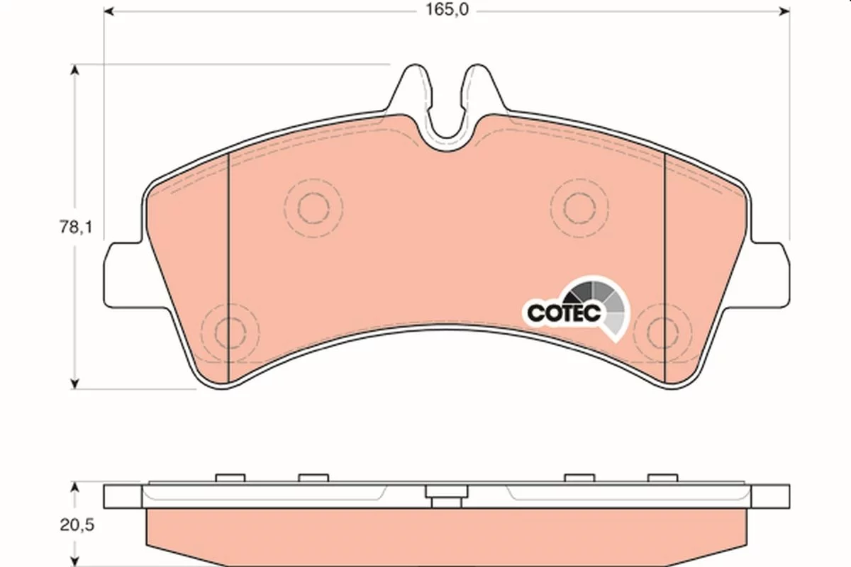 Kit de plaquettes de frein TRW GDB1699