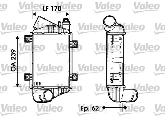 Intercooler, échangeur VALEO 817937