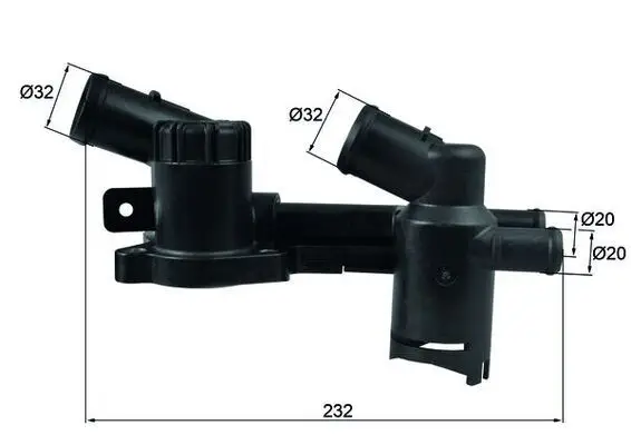 Thermostat d'eau MAHLE ORIGINAL TH 52