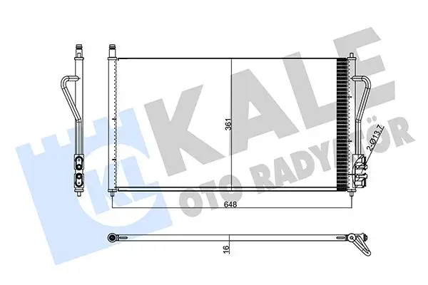 Radiateur climatisation KALE OTO RADYATÖR 358240