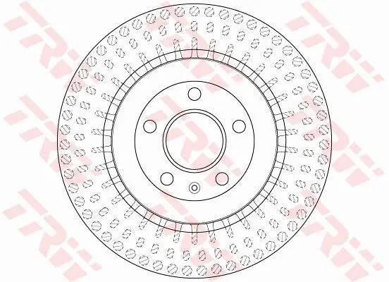 Jeu de 2 Disques de frein TRW DF6175S