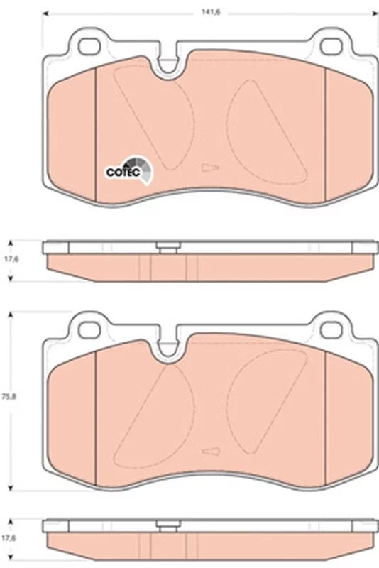 Kit de plaquettes de frein TRW GDB1733