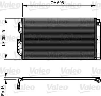 Radiateur climatisation VALEO 814191