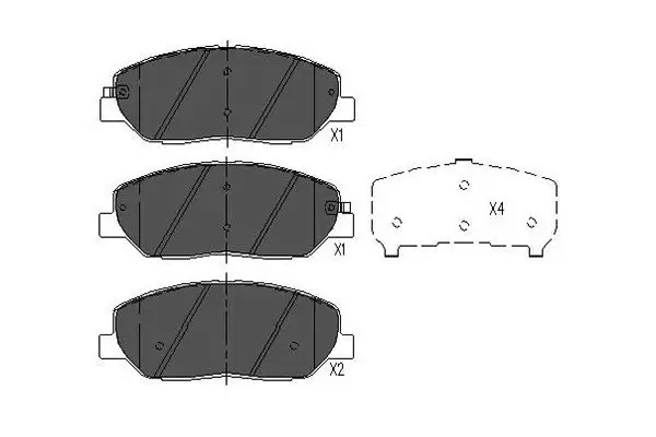 Kit de plaquettes de frein KAVO PARTS KBP-3023