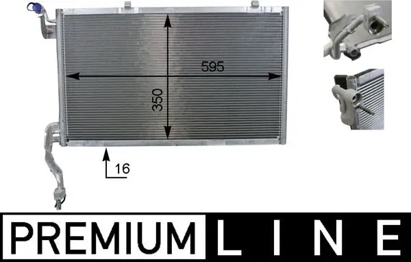 Radiateur climatisation MAHLE ORIGINAL AC 10 000P