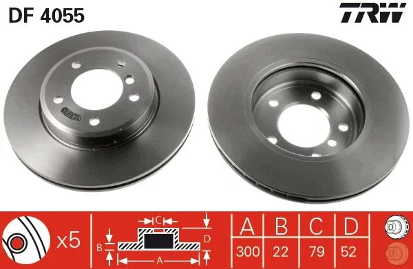 Disque de frein TRW DF4055