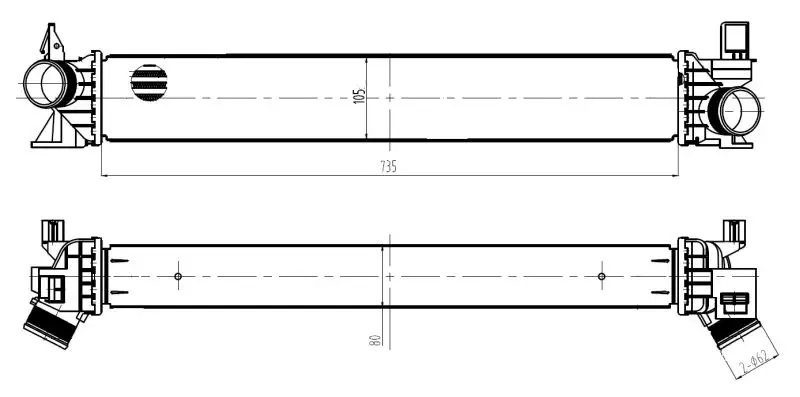 Intercooler, échangeur NRF 309034