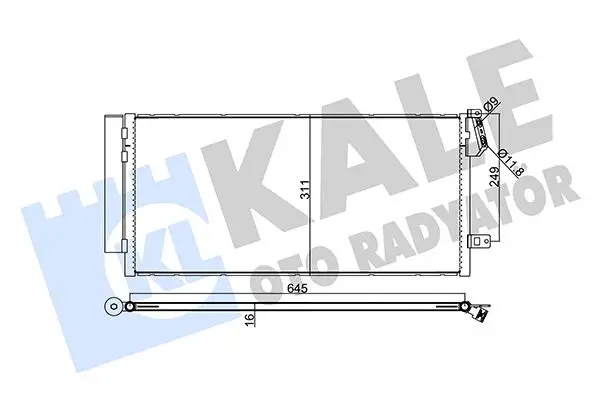 Radiateur climatisation KALE OTO RADYATÖR 378300
