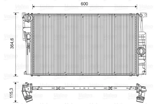 Radiateur, refroidissement du moteur VALEO 735451
