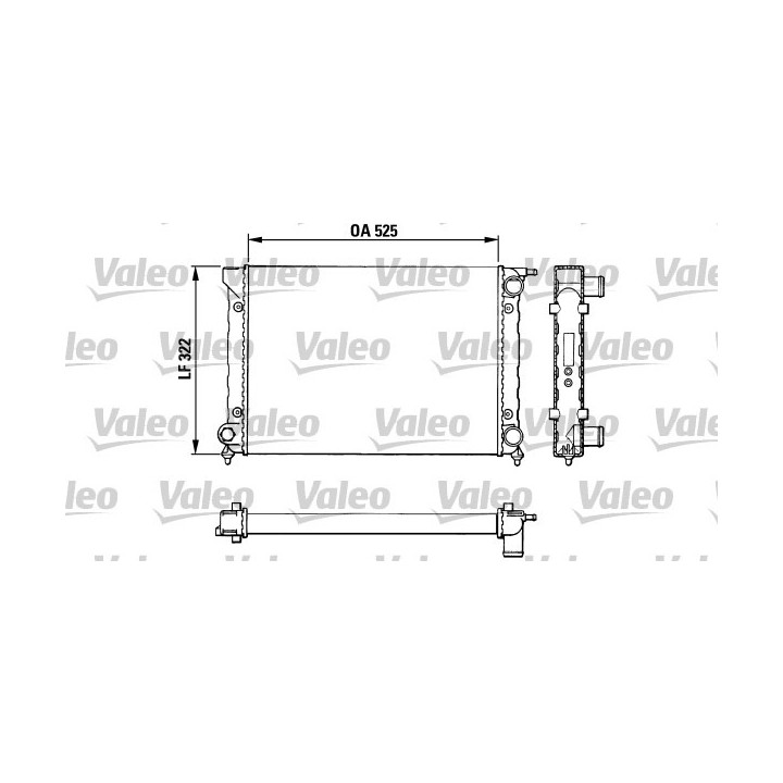 Radiateur, refroidissement du moteur VALEO 883727