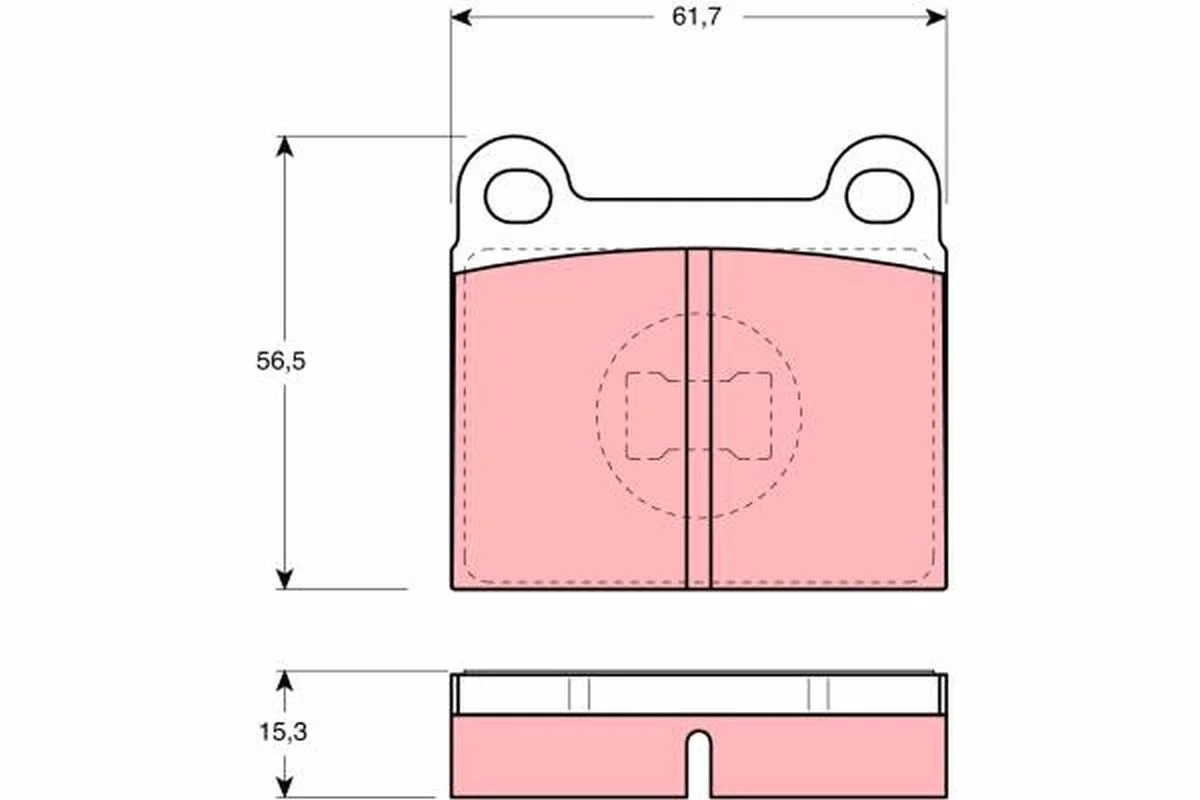 Kit de plaquettes de frein TRW GDB648