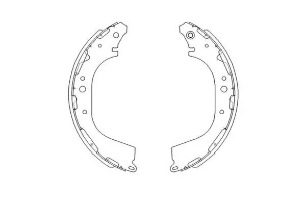 Jeu de mâchoires de frein KAVO PARTS KBS-7411