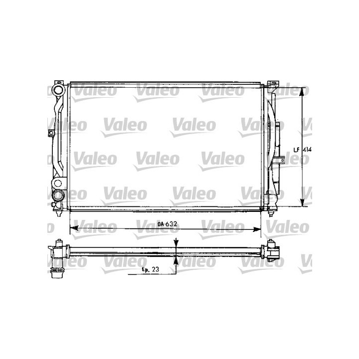Radiateur, refroidissement du moteur VALEO 731537