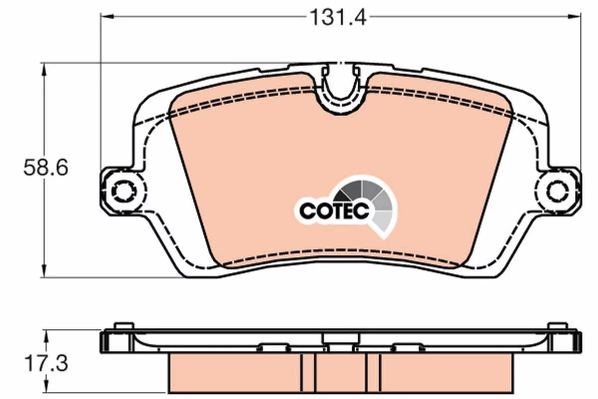 Kit de plaquettes de frein TRW GDB2029