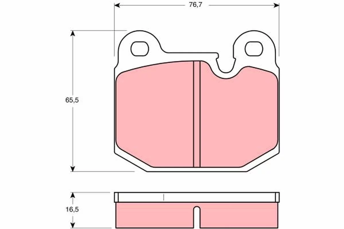 Kit de plaquettes de frein TRW GDB654