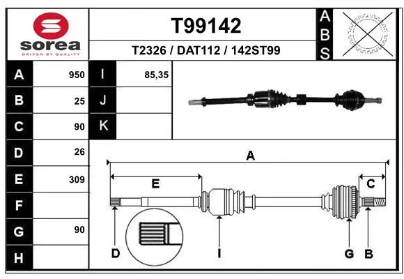 Cardan EAI T99142
