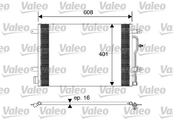 Radiateur climatisation VALEO 817569