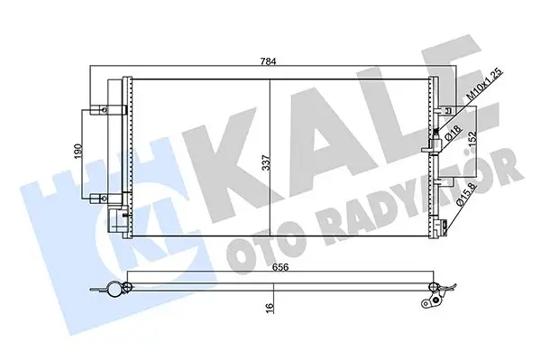 Radiateur climatisation KALE OTO RADYATÖR 357770