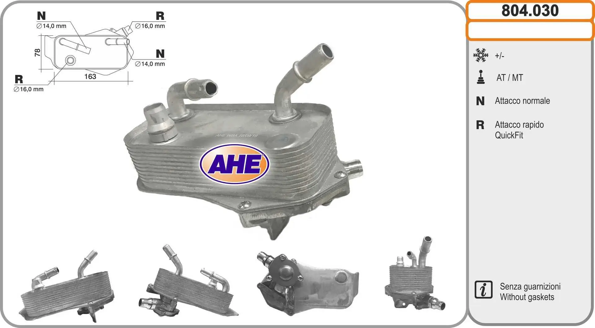 Radiateur d'huile AHE 804.030