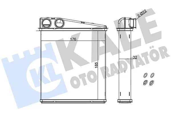 Radiateur chauffage KALE OTO RADYATÖR 346455