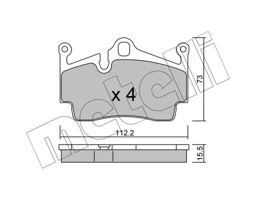 Kit de plaquettes de frein METELLI 22-0894-0