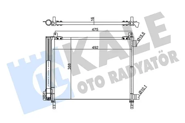 Radiateur climatisation KALE OTO RADYATÖR 343170