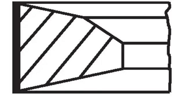 Jeu de segments de pistons MAHLE ORIGINAL 038 37 N0