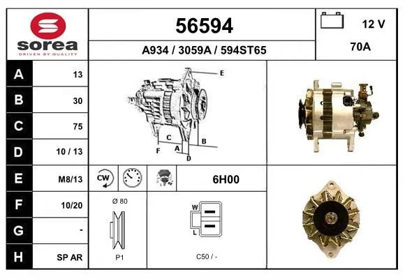 Alternateur EAI 56594