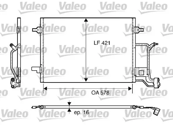 Radiateur climatisation VALEO 817840