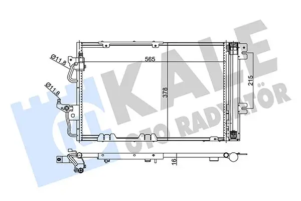 Radiateur climatisation KALE OTO RADYATÖR 350650