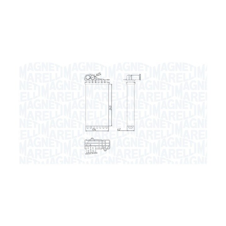 Radiateur chauffage MAGNETI MARELLI 350218436000