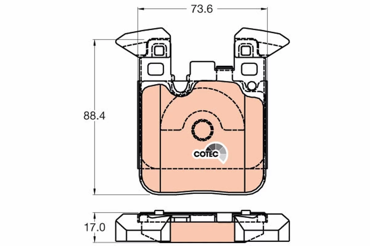 Kit de plaquettes de frein TRW GDB2028