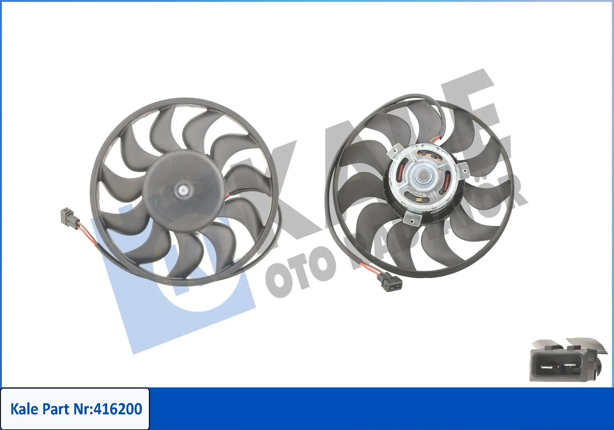 Ventilateur, refroidissement du moteur KALE OTO RADYATÖR 416200