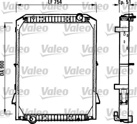Radiateur, refroidissement du moteur VALEO 730259