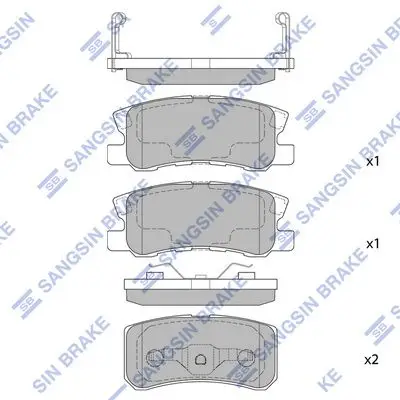 Kit de plaquettes de frein Hi-Q SP2076