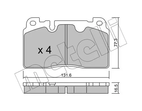Kit de plaquettes de frein METELLI 22-0979-0