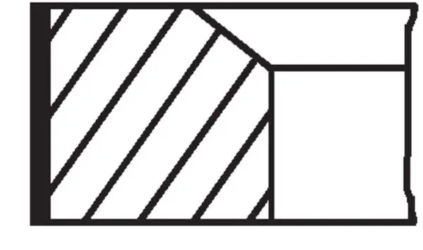 Jeu de segments de pistons MAHLE ORIGINAL 011 54 V2