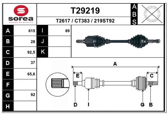 Cardan EAI T29219