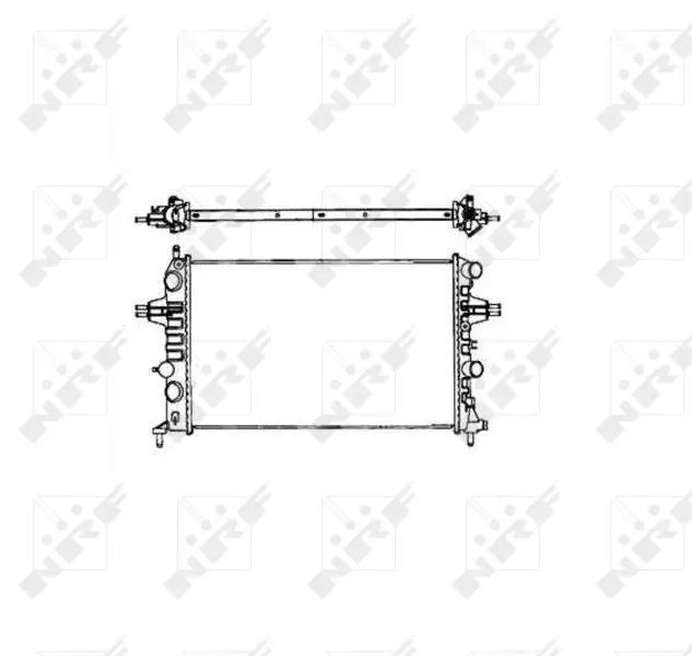 Radiateur, refroidissement du moteur NRF 58176