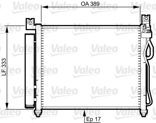 Radiateur climatisation VALEO 814346