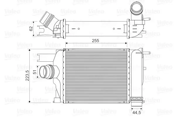 Intercooler, échangeur VALEO 818609
